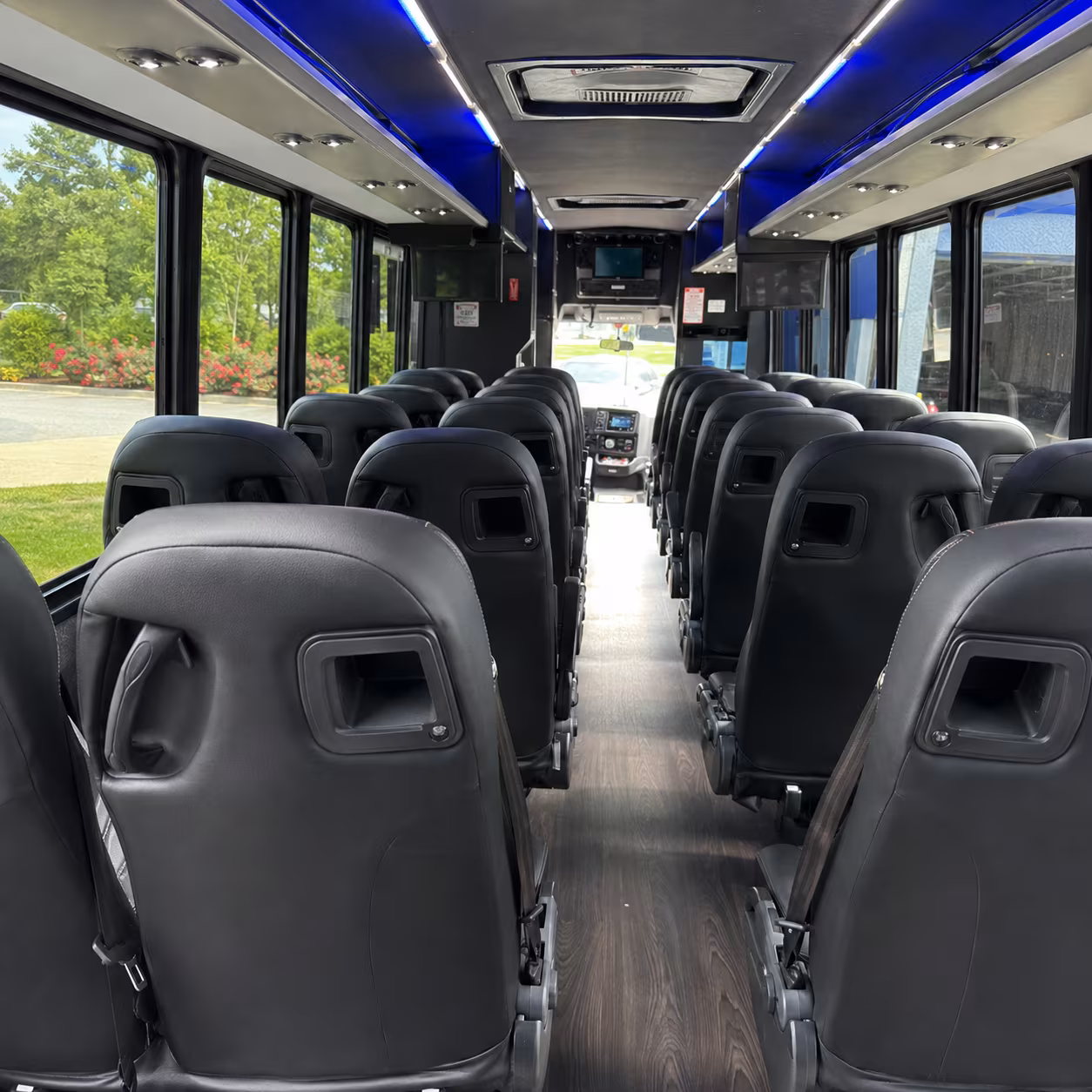 Ann Arbor ann arbor airport transportation party bus exterior