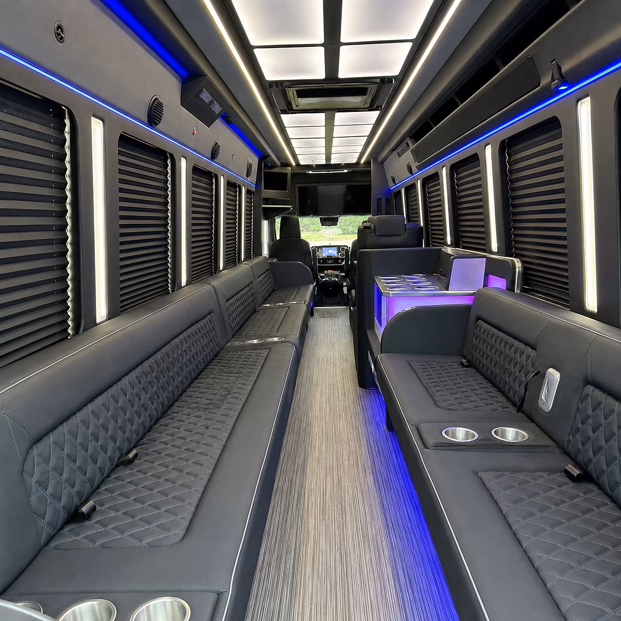 Ann Arbor ann arbor concert party bus rental party bus interior