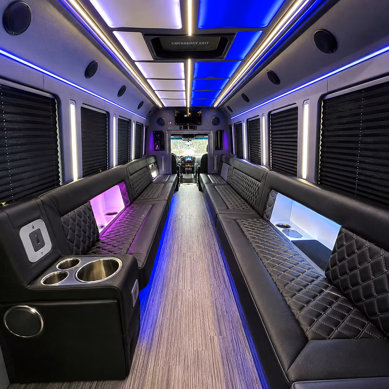 Ann Arbor ann arbor private event party bus rental party bus interior
