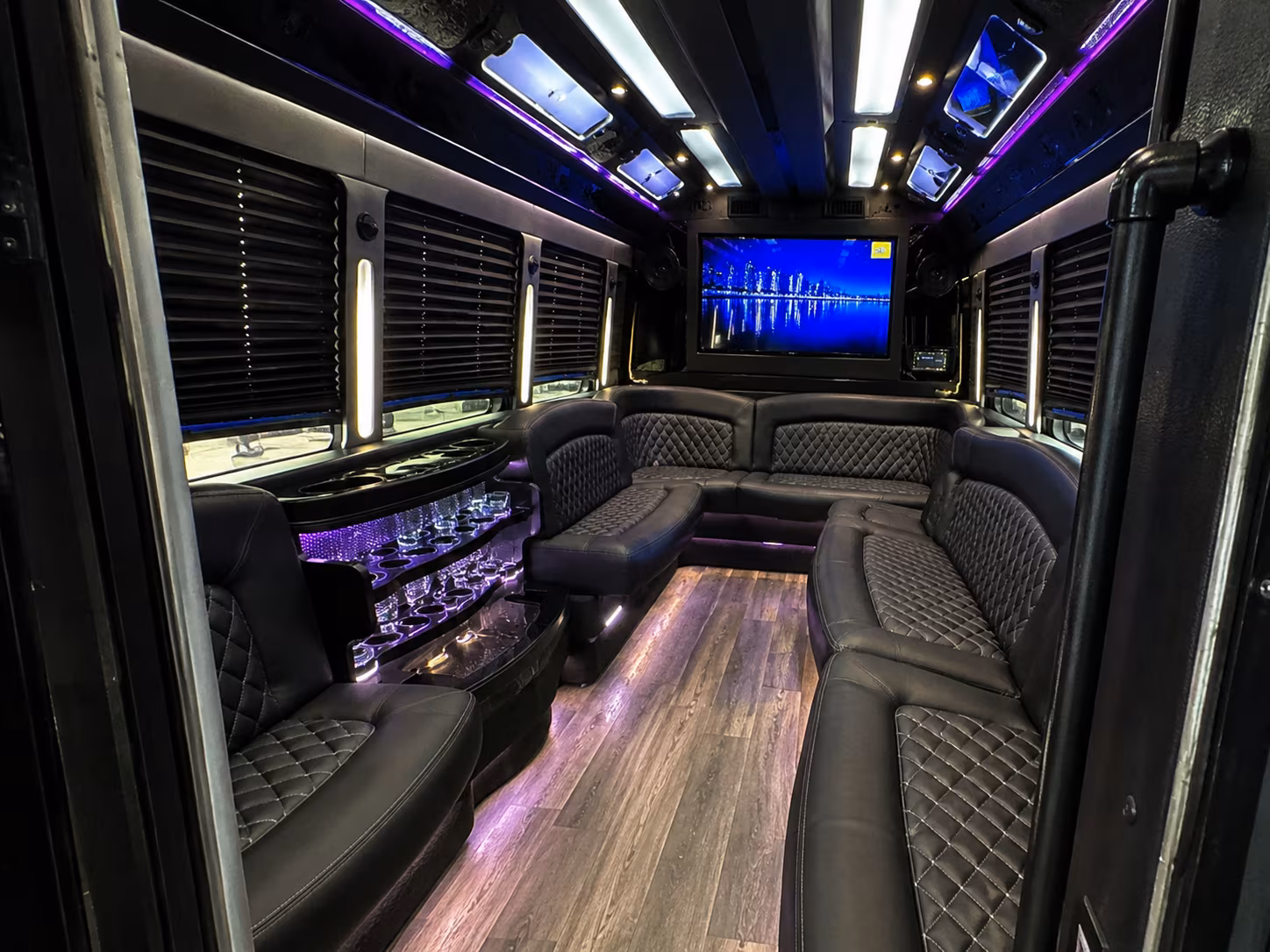 Ann Arbor ann arbor wedding party bus rental party bus exterior