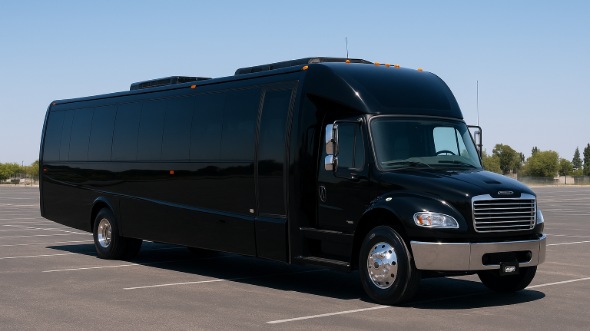 Exterior of Charter Bus Company Akron's 20 Passenger Party Bus in Akron