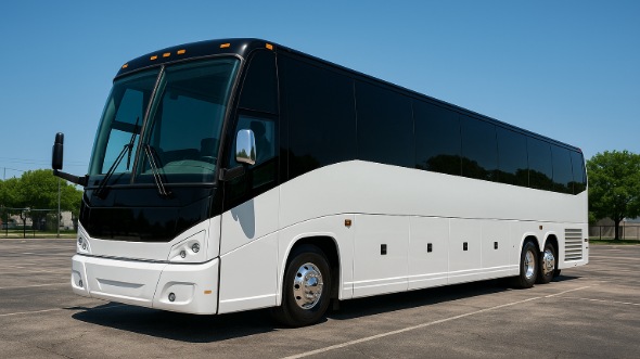 Exterior of Charter Bus Company Akron's 40 Passenger Party Bus in Akron