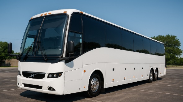 Exterior of Charter Bus Company Fort Wayne's 40 Passenger Party Bus in Fort Wayne